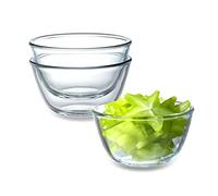 NUTRIUPS Lot de 3 Bols en verre 0.5L Saladier en verre, Bol de sécurité pour micro - ondes