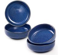 NUTRIUPS Lot de 4 petits bols en céramique pour sauce, collations, accompagnements (bleu saphir)