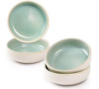 NUTRIUPS Lot de 4 petits bols en céramique pour sauce, collations, accompagnements (vert jade)
