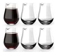 NUTRIUPS Lot de 6 mini carafes à vin individuelles de 250 ml en verre à portion unique (Set of 6 (200ml/Pcs))