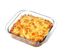 NUTRIUPS petit plat à four,plat lasagne four,plat gratin four,23×23×5.8cm（2.3L)