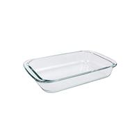 NUTRIUPS Plat de Cuisson en Verre pour Four, Plat à Four en Verre Lasagnes, Plat à Four Rectangulaire, Plat à Lasagnes, Plat en Verre Rectangulaire, Plat à Rôtir, Cocotte Oblongue, 1.5L