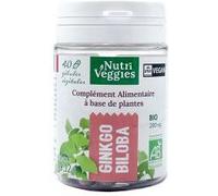 Nutriveggies Ginkgo Biloba Bio 40 Gélules - Pot 40 gélules