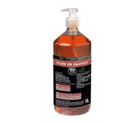 NUTRIVET - Aliment Complémentaire - Chiens & Chats - Huile de Saumon - Riche en Omegas 3 et 6 - Flacon-Pompe 1L