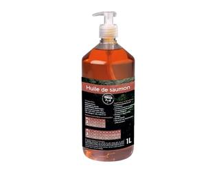 NUTRIVET - Aliment Complémentaire - Chiens & Chats - Huile de Saumon - Riche en Omegas 3 et 6 - Flacon-Pompe 1L