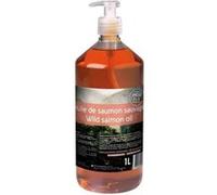 Nutri-Vet Complément alimentaire Chiens/Chats Huile de saumon Riche en oméga-3 et 6 Flacon-pompe 1L