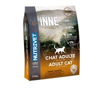 NUTRIVET - INNE Chat - Croquettes sans Céréales - Chat Adulte - Poulet - 80% d'ingrédients d'origine Animale - 1,5kg