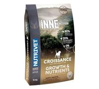 NUTRIVET - INNE Chien - Croquettes sans Céréales - Chiot - Poulet - 80% d'ingrédients d'origine Animale - 12 kg
