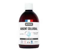 Nutrivie Argent Colloïdal 20 ppm 100% Naturel 500 ml