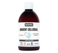 Nutrivie Argent colloïdal 20 ppm naturel ultra pur 500 ml