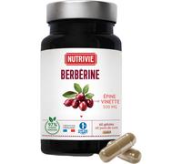 NUTRIVIE - Berbérine - Extrait d'Epine Vinette 500 mg - 2 mois de cure - Régulation des taux de graisses et de sucres dans le sang - 100% Naturel - 60 Gélules Vegan
