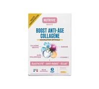 Nutrivie Ampoules Collagène marin Naticol, Acide hyaluronique & Vitamine C – Cure 1 mois