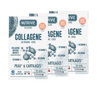 Nutrivie Collagène Nomade Gout Pêche Cure de 3 mois