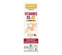 Nutrivie Spray Vitamines D3 & K2 500 UI Immunité et Capital Osseux 15 ml