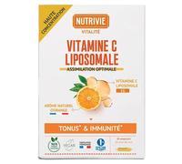 Nutrivie Vitamine C Liposomale 1000 mg Buvable Immunité et Énergie 20 ampoules