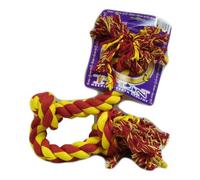 Nuts For Knots Happy Pet Flossin Fun Jouet pour Chien Corde à 3 nœuds Taille L
