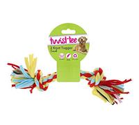 Nuts For Knots Twist-Tee Jouet à Tirer en Coton à 2 nœuds pour Chien Taille L