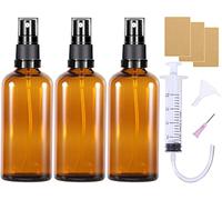 Nuts OT nuts Flacon Spray Vide Verre 100ml 3 Pcs vaporisateur vide flacon spray parfum Vide Flacon Vide Flacon Parfum Vide Rechargeable Mini Bouteille Spray Vide pour Cosmétique Huiles Essentielles