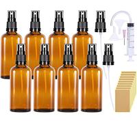 Nuts OT nuts Flacon Spray Vide Verre 100ml 8 Pcs vaporisateur vide flacon spray parfum Vide Flacon Vide Flacon Parfum Vide Rechargeable Mini Bouteille Spray Vide pour Cosmétique Huiles Essentielles