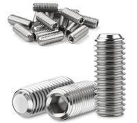 Nuts OT nuts Lot de 30 vis sans tête M6 x 20 mm DIN 913 304 en acier inoxydable A2 V2A, vis sans tête avec creux à six pans creux et vis à tête ronde conique pour montage et réparation de meubles