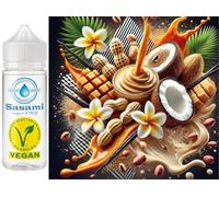 Nutty Sesame & Peanut - sésame, cacahuète, caramel, noix de coco arôme concentré - Vegan - Sasami - 10 ml