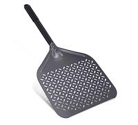 NUTUNI Pelle à pizza perforée - 30 x 72 cm - En aluminium anodisé dur - Rectangulaire - Pour four à pizza