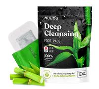 Nuubu Lot de 10 patchs détoxifiants pour les pieds pour soulager le stress et dormir profondément. 100% naturels avec poudre de gingembre pour aider à éliminer les toxines et nettoyer le corps