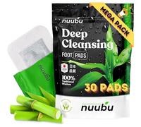 Nuubu Patches pour les pieds (30 Patchs), Patches naturels pour les pieds avec vinaigre de bambou et tourmaline