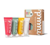 nuud Family Pack Déodorant crème végétalien 4 x 20 ml - Déodorant crème naturel végétalien - Efficace 3 jours - Sans parfum - Sans aluminium - Pour homme et femme - Testé dermatologiquement
