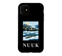 Nuuk Groenland Arctic Coastal Village Travel Design Coque pour iPhone 11