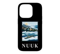 Nuuk Groenland Arctic Coastal Village Travel Design Coque pour iPhone 14 Pro