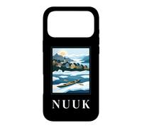 Nuuk Groenland Arctic Coastal Village Travel Design Coque pour iPhone 17 Pro Max
