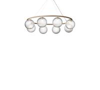 Nuura Aps - Miira 8 Oval Lustre Brass/Optic Clear Nuura