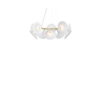 Nuura Aps - Petalii 10 Lustre White/Polished Brass Nuura