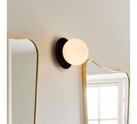 Applique/ Plafonnier Nuura Liila 1, Noir moyen/Opale