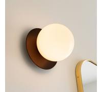 Applique/ Plafonnier Nuura Liila 1 Bronze Foncé moyen/Opale