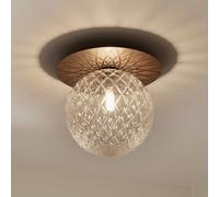 Applique/ Plafonnier Nuura Liila 1 Grand Bronze Foncé/ Transparent