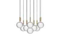 Nuura Miira 13 Lustre Grand Laiton et Optique Transparent