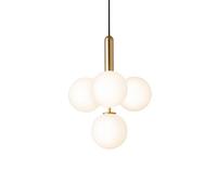 Nuura Miira 4 Suspension Laiton & Blanc Opale