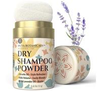 Nuva Botanicals Poudre de Shampoing Sec sans Aérosol à la Biotine - Extrait de Lavande et Ginseng Coréen - Format Voyage Volumisant (12 g) - Cadeau pour Elle