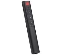 Nuvance, Clicker de Présentation, Présentateur Sans Fil pour Présentation, USB Powerpoint Télécommande avec Pointeur Laser, Noir