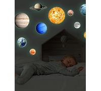 Nuvance - Glow in the Dark Stars- Planètes - 10 pièces - Stickers muraux Chambre bébé