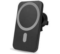 Nuvance - Supports Téléphone Voiture - Compatible avec MagSafe iPhone 12/13/14/15 - Support Téléphone avec Chargeur sans Fil - Supports de Voiture Magnétiques - Noir