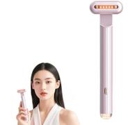 Nuvaskin 2.0 - Baguette Magique 4-en-1 Anti-Âge et Anti-Rides, Réduit Efficacement les Cernes et les Poches sous les Yeux, Appareil de Soin à Domicile - Jaune Doré (Or rose)