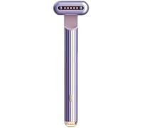 Nuvaskin 2.0 - Baguette Magique 4-en-1 Anti-Âge et Anti-Rides, Réduit Efficacement les Cernes et les Poches sous les Yeux, Appareil de Soin à Domicile - Jaune Doré (Violet)