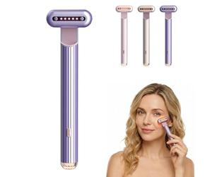 Nuvaskin Stylo,Stylo Anti Cernes Nuvaskin,Chauffant, Vibrant, Réduit,Réduit Efficacement Les Cernes Et Les Poches Sous Les Yeux (Violet)