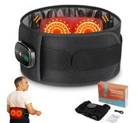 Nuve - Nuve Back Support Massager, Heated Support Brace with 3 Vibration & 5 Heat, Better Sleep, Cordless Adjustable Lower Back Massager - Instant Relief from Tension and Stiffness