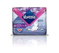 Nuvenia - SecureFit - Lot de 10 serviettes hygiéniques de nuit avec ailettes