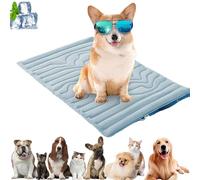 Nuvica Tempbalance Mat, Nuvica Dog & Cat Cooling Mat, Summer Pet Sleeping Pad Adjusted According to Body Temperature,Dual-Sided Design, Cool Fabric Structure, Durable & Machine Washable (C,XL)