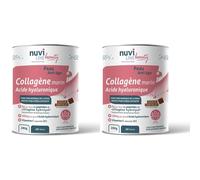 NUVILINE Collagène Marin Acide Hyaluronique Saveur Chocolat Poudre 2x280 g